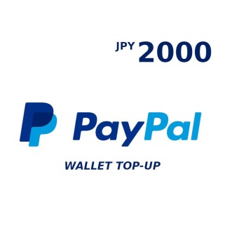 PayPal Wallet JPY 2000 Top Up Key GLOBAL
